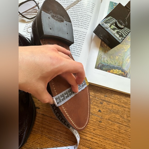 Leather wingtip Oxford shoes / unisex - Picture 4 of 13